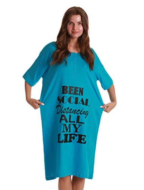 Just Love Short Sleeve Nightgown Sleep Dress for Women