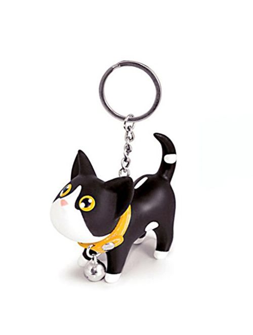 JOYJULY Cat Kitten Keyrings Key Chains for Car Keys Kawaii Adorable Bag Pendant Toy,Gift Idea for Girls, Women and Men