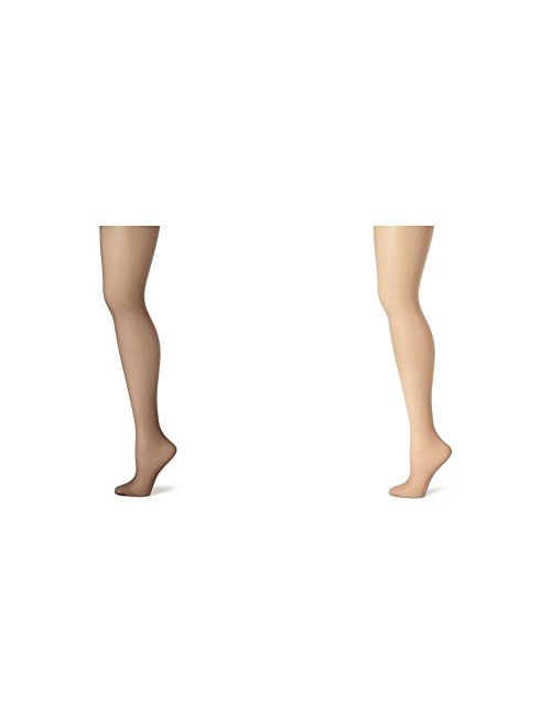 Hanes Women's Control Top Sheer Toe Silk Reflections Panty Hose