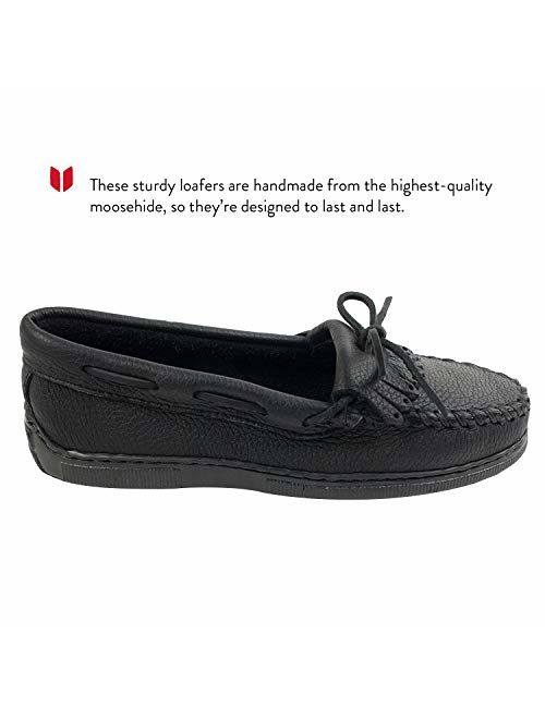 Minnetonka Women's Moosehide Fringed Kilty Moccasin