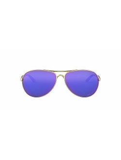 Women's Oo4079 Feedback Metal Polarized Aviator Sunglasses