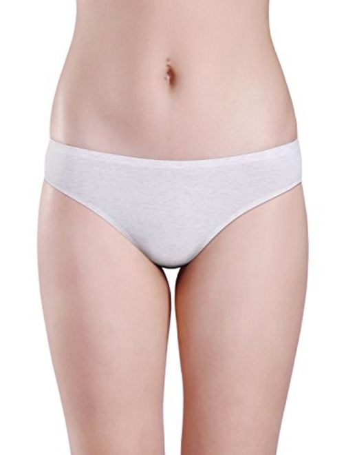 Wealurre Women's Cotton Thong Breathable Panties Low Rise Underwear