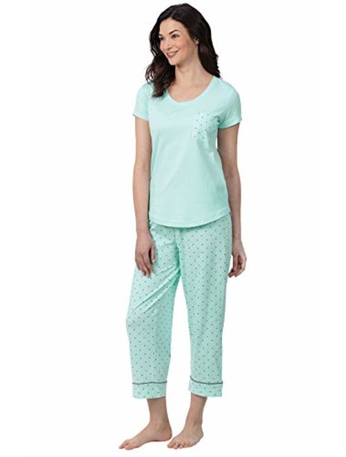 PajamaGram Pajamas for Women Cotton - Womens Capri Pajama Sets