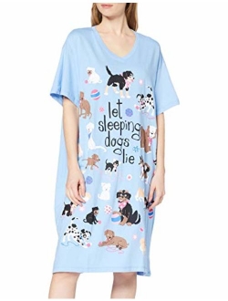 Little Blue House By Hatley Women's Cats & Dogs Sleepshirts