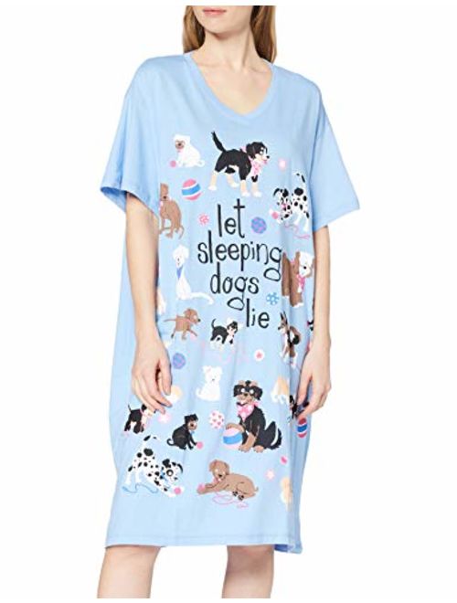 Little Blue House By Hatley Women's Cats & Dogs Sleepshirts