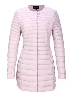 Bellivera Women's Quilted Lightweight Padding Jacket, Puffer Coat Cotton Filling with 2 Pockets