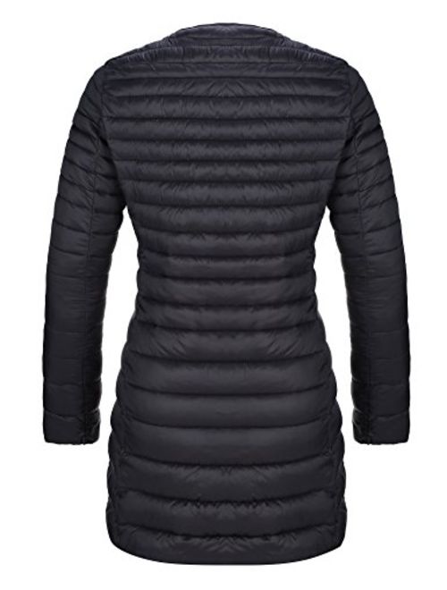 Bellivera Women's Quilted Lightweight Padding Jacket, Puffer Coat Cotton Filling with 2 Pockets