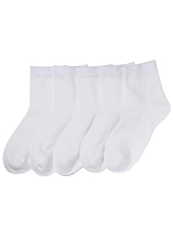 Women Casual Socks Bamboo Thin sock Ankle Breathable Odor Resistant Sock 5 Pairs