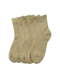 Women Casual Socks Bamboo Thin sock Ankle Breathable Odor Resistant Sock 5 Pairs