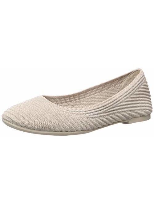 Skechers Women's Casey-Engineered Textured Knit Skimmer Ballet Flat