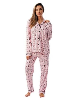 Just Love Long Sleeve Flannel Pajama Sets for Women