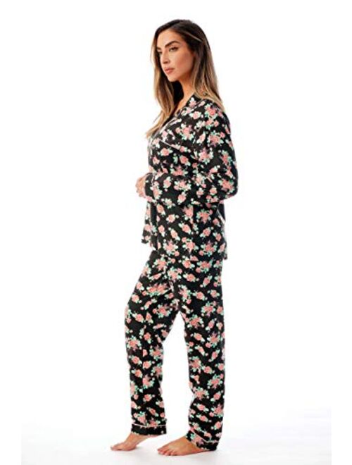 Just Love Long Sleeve Flannel Pajama Sets for Women