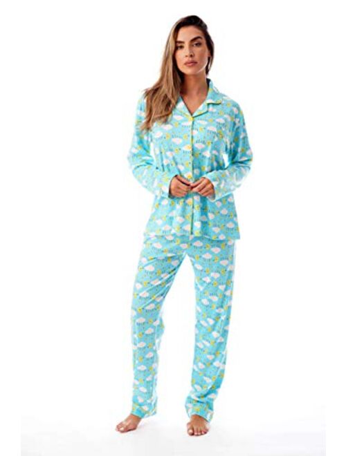 Just Love Long Sleeve Flannel Pajama Sets for Women