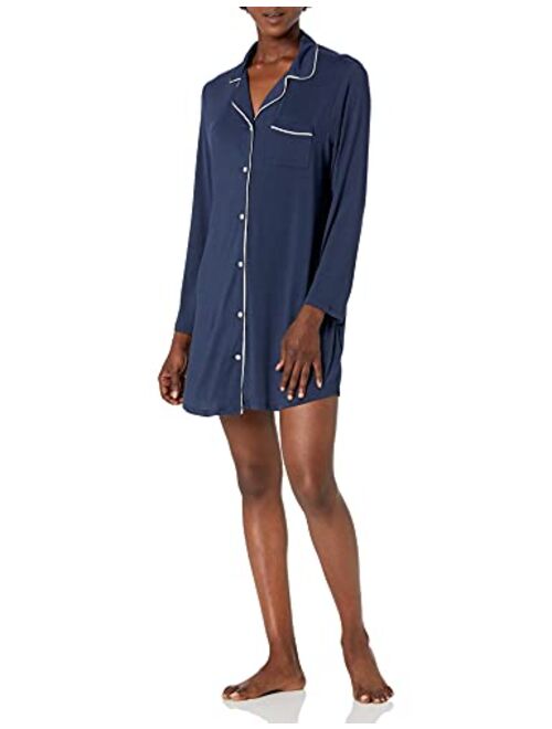 Amazon Essentials Women's Piped Nightshirt