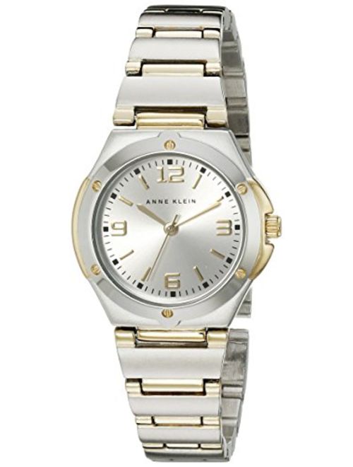 Anne Klein Women's 108655SVTT Two Tone Round Dress Watch