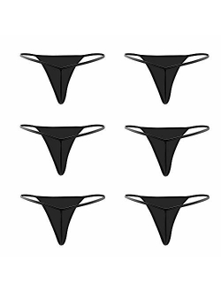 Closecret Cotton G-String, Women Panties Simple Thongs Lightweight Multi-Pack G-String&T-Back