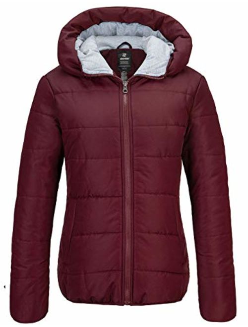 Wantdo Women's Winter Quilted Puffer Padded Cotton Warm Jacket with Hood