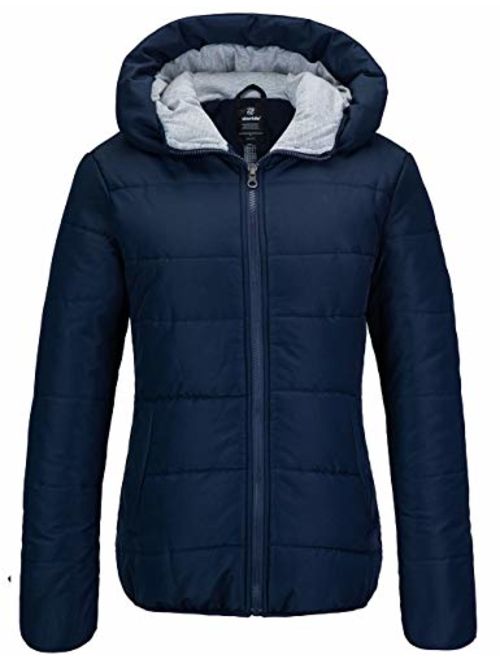 Wantdo Women's Winter Quilted Puffer Padded Cotton Warm Jacket with Hood