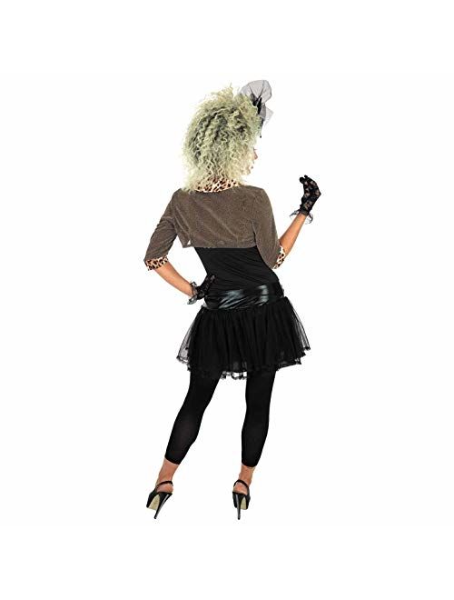 Womens 80s Pop Diva Costume Celebrity Singer Decades Outift