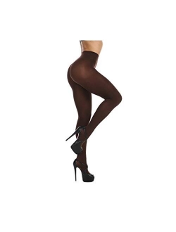 Women's 80 Denier Soft Semi Opaque Solid Color Footed Pantyhose Tights