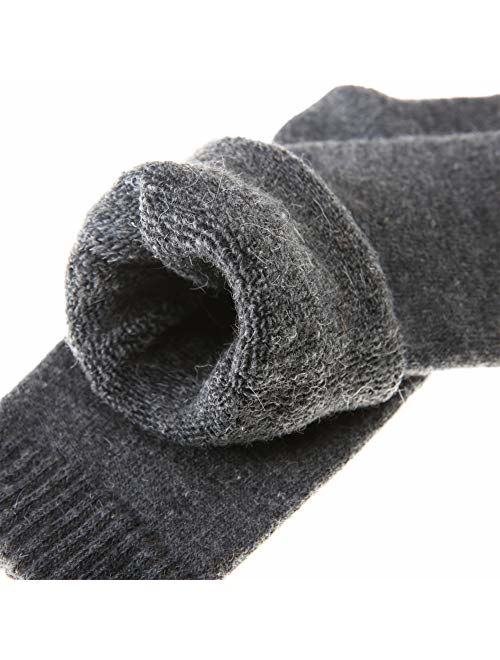 Womens Wool Socks Super Thick Heavy Thermal Fuzzy Winter Warm Crew Cold Weather Casual Socks 5 Pairs