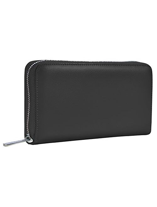 Easyoulife Womens Genuine Leather Credit Card Holder Wallet RFID Secure 36 Slots