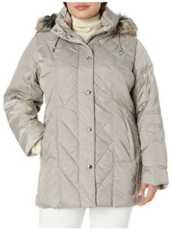 Women's Diamond Quilted Down Coat