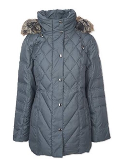 Women's Diamond Quilted Down Coat