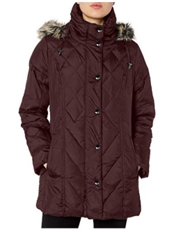 Women's Diamond Quilted Down Coat