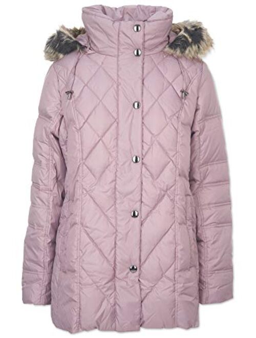 LONDON FOG Women's Diamond Quilted Down Coat