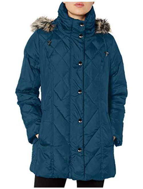 LONDON FOG Women's Diamond Quilted Down Coat