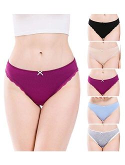 VOOKIIMO Soft Cotton Hipster Panties Womens Underwear