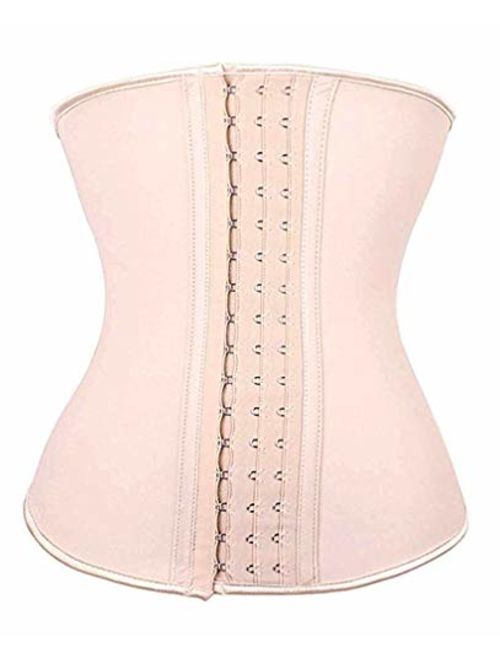 SlimmKISS Womens Latex Waist Trainer Underbust Corset for Weight Loss Body Shaper Sport Girdle