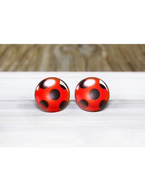 Ladybug Charm Ladybug Earrings Ladybird Design Bug Earrings Ladybird Earrings Silver Bug Earrings Ladybird Jewellery Ladybug Jewellery