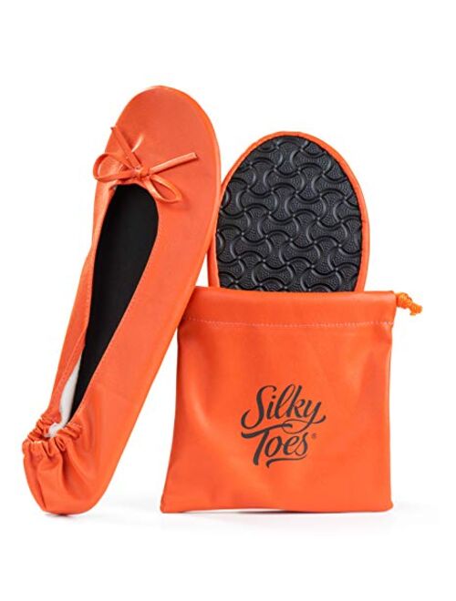 Women's Foldable Portable Travel Ballet Flat Roll Up Slipper Shoes