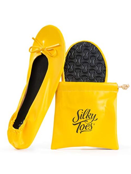 Women's Foldable Portable Travel Ballet Flat Roll Up Slipper Shoes