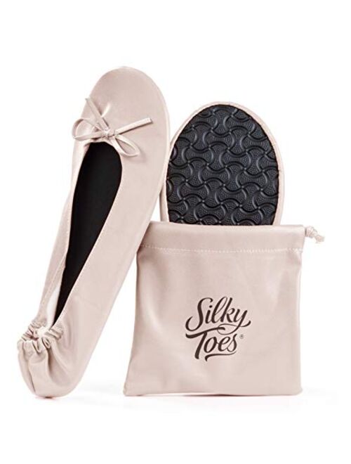 Women's Foldable Portable Travel Ballet Flat Roll Up Slipper Shoes