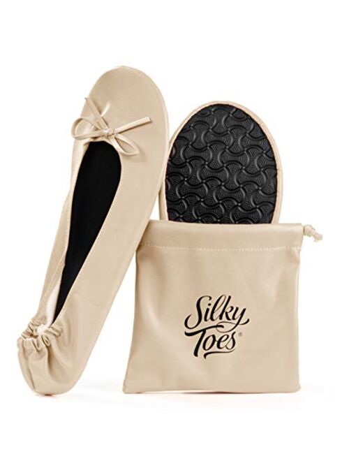 Women's Foldable Portable Travel Ballet Flat Roll Up Slipper Shoes