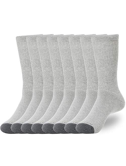 WANDER Women's Athletic Crew Socks 8 Pairs Cushion Running Socks for Women Sport Wicking Cotton Socks 7-10/10-14