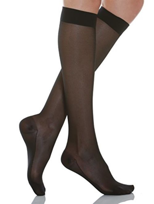 Relaxsan Basic 750 - light support knee high socks 10-15 mmHg, 100% Made in Italy