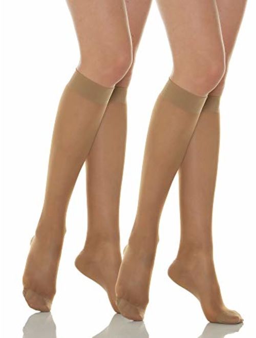 Relaxsan Basic 750 - light support knee high socks 10-15 mmHg, 100% Made in Italy