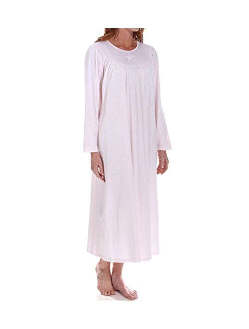 Calida 100% Cotton Knit Long Sleeve Nightgown