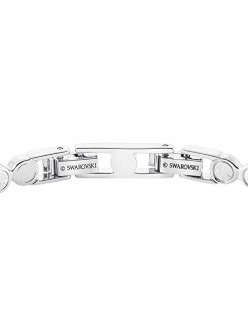 SWAROVSKI Women's Tennis Bracelet, White, Rhodium plated