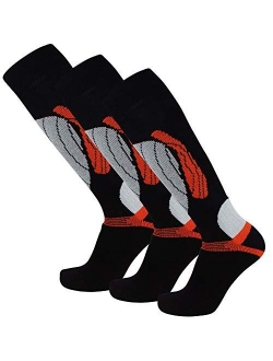 Pure Athlete Elite Wool Race Ski Socks - Warm Comfortable Snowboard/Skiing Socks