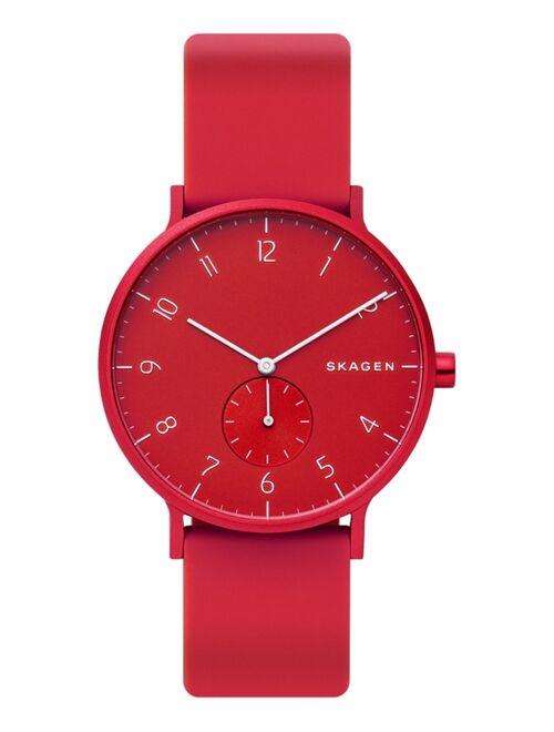 Skagen Aaren Colored Silicone 41mm Watch