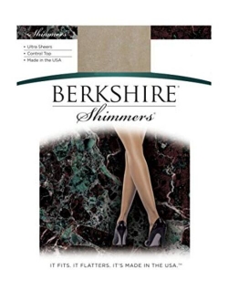 Berkshire Shimmers Ultra Sheer Control Top Pantyhose - Sandalfoot