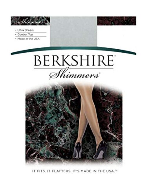 Berkshire Shimmers Ultra Sheer Control Top Pantyhose - Sandalfoot