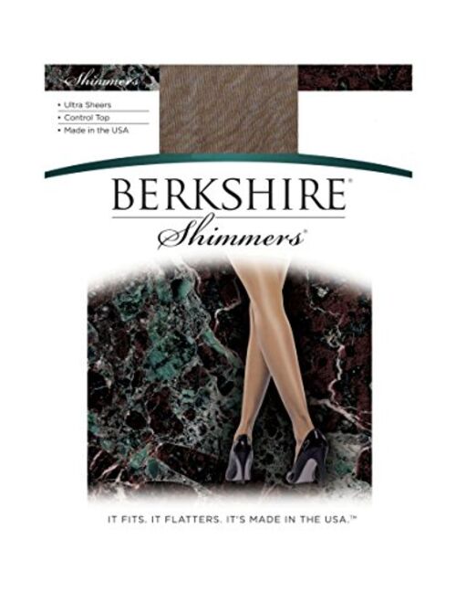 Berkshire Shimmers Ultra Sheer Control Top Pantyhose - Sandalfoot