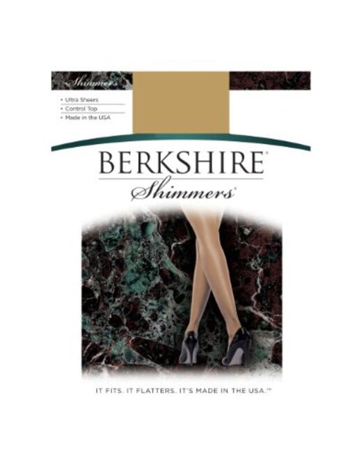 Berkshire Shimmers Ultra Sheer Control Top Pantyhose - Sandalfoot