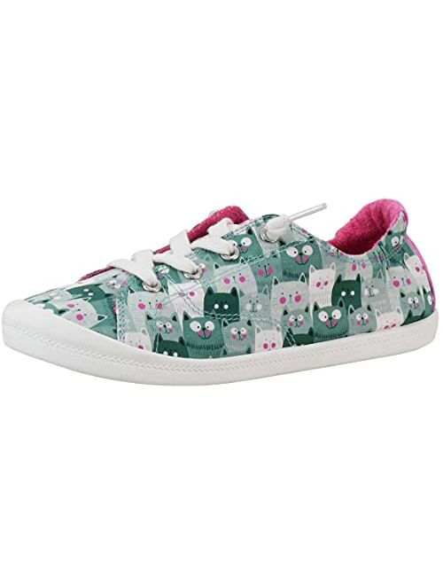 Skechers Women's Beach Bingo-Kitty Concert Sneaker